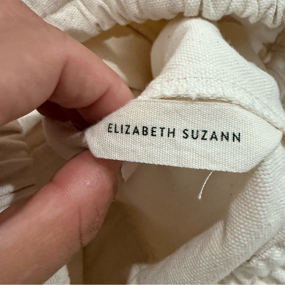 Elizabeth Suzann Pants Clyde Work Pants in Cotton Natural Cream - Picture 4 of 6